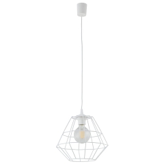 DIAMOND Biała Lampa Wisząca Żyrandol D