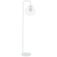 DIAMOND Biała Lampa Podłogowa Stojąca