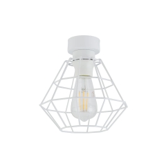DIAMOND Biała Lampa Sufitowa Wisząca Żyrandol M