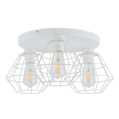 DIAMOND Biała Lampa Sufitowa Wisząca Żyrandol