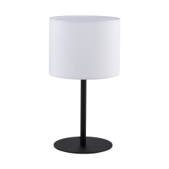 RONDO Biała Lampka Nocna Lampa Stołowa Biurkowa