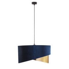 TERCINO BLUE Złota Lampa Wisząca Żyrandol ŚCIĘTA
