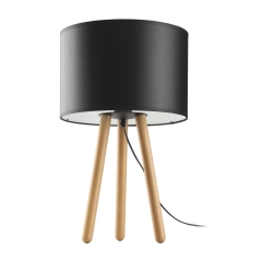 TOKYO Lampka Nocna Lampa Stołowa Biurkowa SOSNA Czarna
