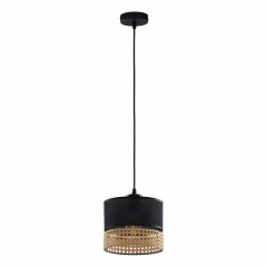 PAGLIA Czarna Lampa Wisząca Żyrandol