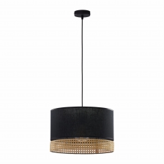 PAGLIA Czarna Lampa Wisząca Żyrandol