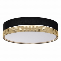 BOHO Czarna Lampa Sufitowa Wisząca Żyrandol