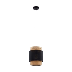 BOHO Czarna Lampa Wisząca Żyrandol