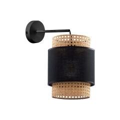 BOHO Czarna Lampa Ścienna Kinkiet Spot