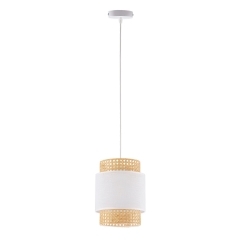 BOHO Biała Lampa Wisząca Żyrandol
