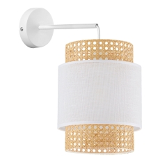 BOHO Biała Lampa Ścienna Kinkiet Spot