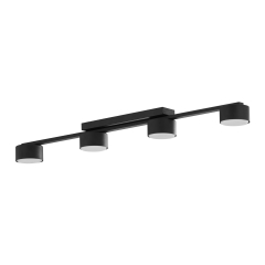 DALLAS Czarna Lampa Sufitowa Wisząca Żyrandol