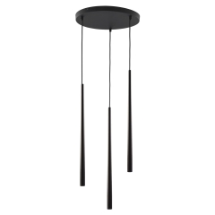 PIANO Czarna Lampa Wisząca Żyrandol