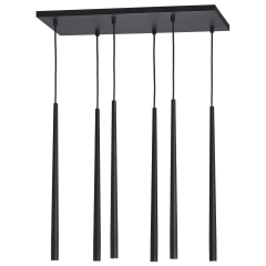 PIANO Czarna Lampa Wisząca Żyrandol