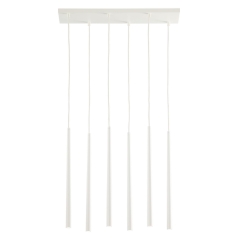 PIANO Biała Lampa Wisząca Żyrandol
