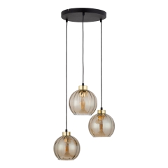 DEVI AMBER Lampa Wisząca Żyrandol Listwa