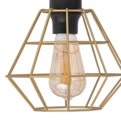 DIAMOND Czarna Złota Lampa Ścienna Kinkiet Spot