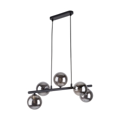 ESTERA Czarna Lampa Wisząca Żyrandol