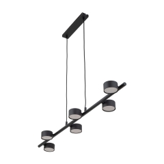 AVIA Czarna Lampa Wisząca Żyrandol