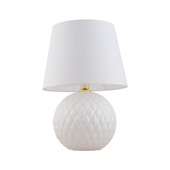 SANTANA Biała Lampka Nocna Lampa Stołowa Biurkowa