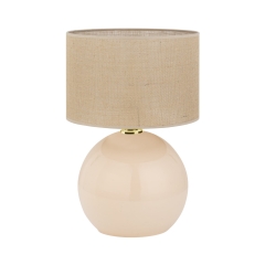 PALLA ECRU Lampka Nocna Lampa Stołowa Biurkowa