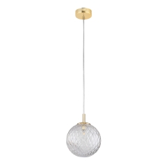 CADIX Złota Lampa Wisząca Żyrandol