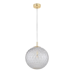 CADIX Złota Lampa Wisząca Żyrandol