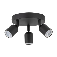 TOP Czarna Lampa Sufitowa Wisząca Żyrandol KOŁO