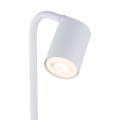 LOGAN Biała Lampka Nocna Lampa Stołowa Biurkowa