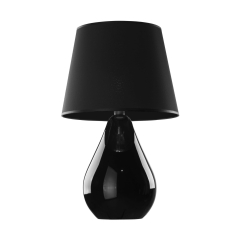 LACRIMA Czarna Lampka Nocna Lampa Stołowa Biurkowa