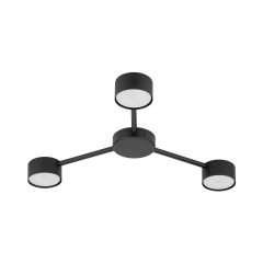 AVIA Czarna Lampa Sufitowa Wisząca Żyrandol