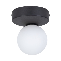 BIANCA Czarna Lampa Sufitowa Wisząca Żyrandol