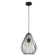 BRYLANT Czarna Lampa Wisząca Żyrandol D