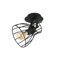 ALANO Czarna Lampa Ścienna Kinkiet Spot