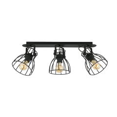 ALANO Czarna Lampa Sufitowa Wisząca Żyrandol Listwa