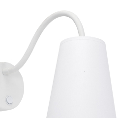 WIRE Biała Lampa Ścienna Kinkiet Spot