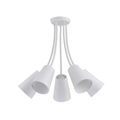 WIRE Biała Lampa Sufitowa Wisząca Żyrandol