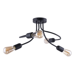 FADO Czarna Lampa Sufitowa Wisząca Żyrandol