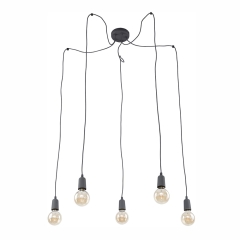 QUALLE GRAY Lampa Sufitowa Wisząca Żyrandol