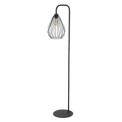 BRYLANT Czarna Lampa Podłogowa Stojąca