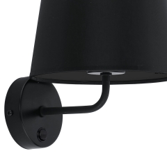 MAJA Czarna Lampa Ścienna Kinkiet Spot