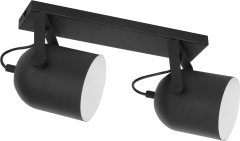 SPECTRA Czarna Lampa Sufitowa Wisząca Żyrandol