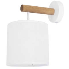 DEVA Biała Lampa Ścienna Kinkiet Spot