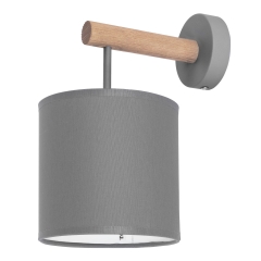 DEVA Szara 1PŁ Lampa Ścienna Kinkiet Spot