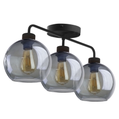 BARI Lampa Sufitowa Wisząca Żyrandol Szara