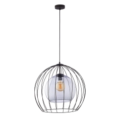 UNIVERSO Czarna Lampa Wisząca Żyrandol