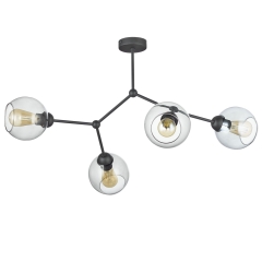 FAIRY Lampa Sufitowa Wisząca Żyrandol Czarna