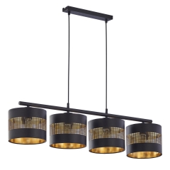 TAGO Czarna Lampa Wisząca Żyrandol