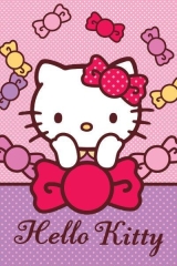 Ręcznik do przedszkola 40X60 HELLO KITTY kąpielowy basen dziecięcy bawełna