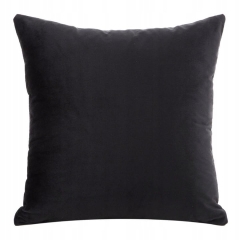 POSZEWKA GŁADKA WELUROWA VELVET 40 X 40 Czarna