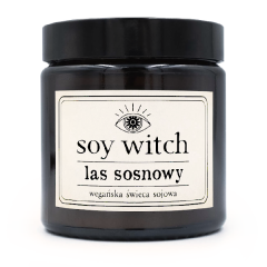 Świeczka sojowa świeca w szkle Las sosnowy lesny świezy zapach wegańska